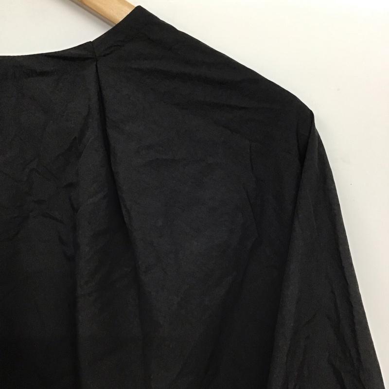 ジーナシス JEANASIS カットソー 長袖 ソフトラスターソデVPO 長袖カットソー FREE 無地 黒 / ブラック /  レディース USED 古着 中古 10149075