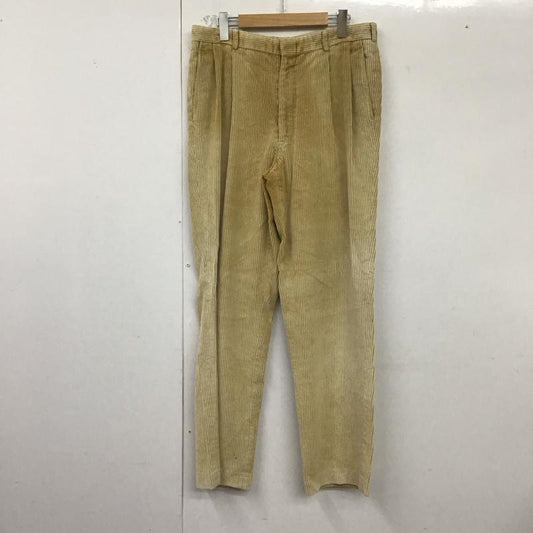ランズエンド LANDS END パンツ ワークパンツ、ペインターパンツ ワイドパンツ コーデュロイパンツ カジュアルパンツ 33インチ 無地 ベージュ / ベージュ /  メンズ USED 古着 中古 10128720