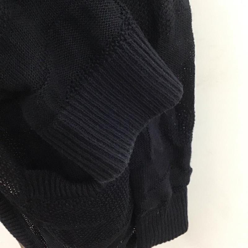 アズールバイマウジー AZUL BY MOUSSY カーディガン 長袖 長袖カーディガン 長袖カットソー ノーカラージャケット 前開カーディガン 無地 紺 / ネイビー /  メンズ USED 古着 中古 10110432
