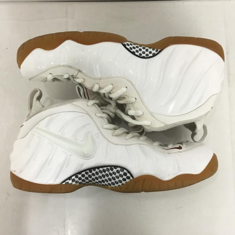 ナイキ NIKE スニーカー スニーカー 624041 102 AIR FOAMPOSITE PRO 30cm 30.0cm ロゴ、文字 白 / ホワイト /  メンズ USED 古着 中古 10146874