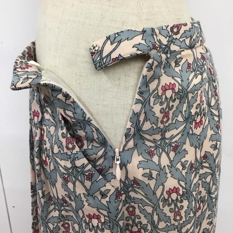 レリアン LEILIAN パンツ ショートパンツ 5分丈パンツ フレアパンツ 総柄プリントパンツ S プリント マルチカラー / マルチカラー /  レディース USED 古着 中古 10119473
