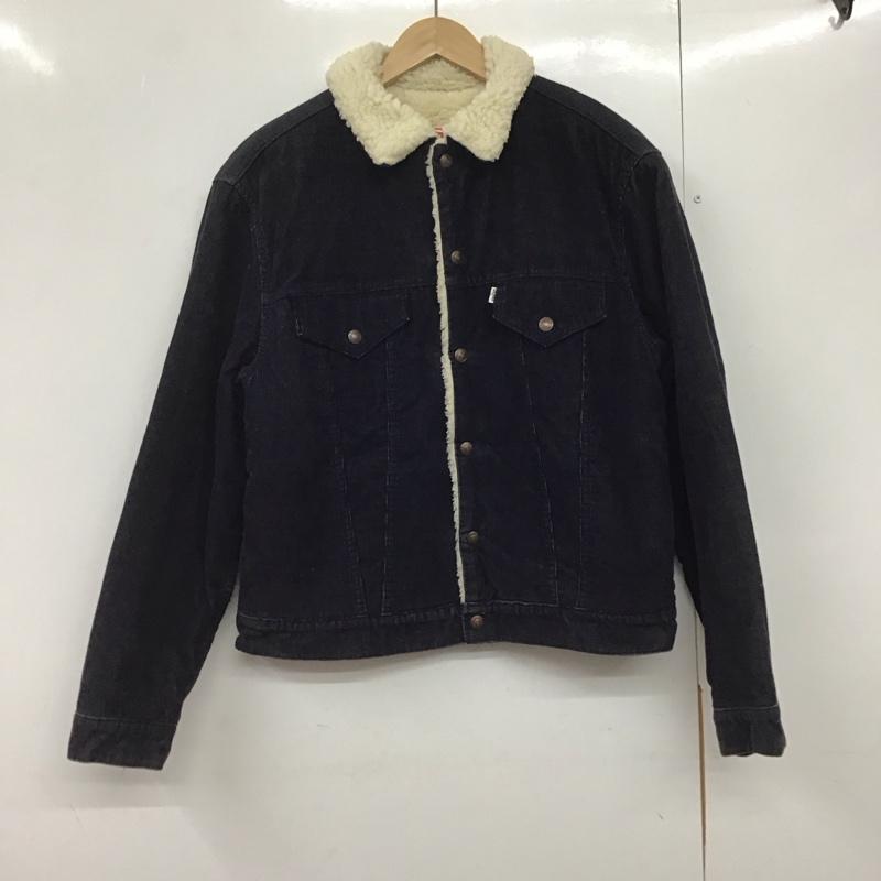 リーバイス Levi s ジャケット、上着 ジャケット、ブレザー コーデュロイジャケット カジュアルジャケット アウター 70s usa製 42 ロゴ、文字 紺 / ネイビー /  メンズ USED 古着 中古 10140747