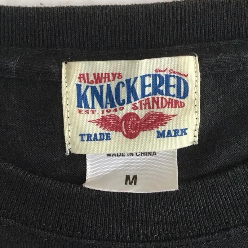 ナッカード KNACKERED Tシャツ 半袖 M プリント 黒 / ブラック /  メンズ USED 古着 中古 10107267