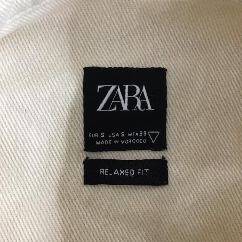 ザラ ZARA シャツ、ブラウス 長袖 長袖シャツ カラーシャツ プリントシャツカットソー アウター S プリント オフホワイト / オフホワイト /  メンズ USED 古着 中古 10107232