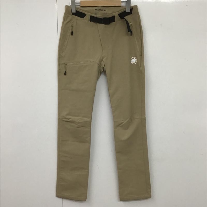 マムート Mammut ボトムス ボトムス 1021-00171 ヤドキンソフトシェルパンツアジアンフィット アウトドアロングパンツ S ロゴ、文字 ベージュ / ベージュ /  レディース USED 古着 中古 10106230
