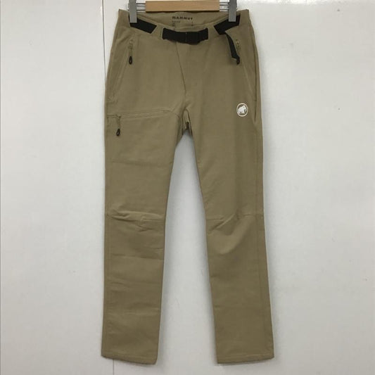 マムート Mammut ボトムス ボトムス 1021-00171 ヤドキンソフトシェルパンツアジアンフィット アウトドアロングパンツ S ロゴ、文字 ベージュ / ベージュ /  レディース USED 古着 中古 10106230