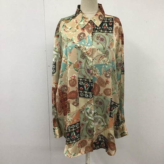 ザラ ZARA シャツ、ブラウス 長袖 L 総柄 マルチカラー / マルチカラー /  レディース USED 古着 中古 10116657