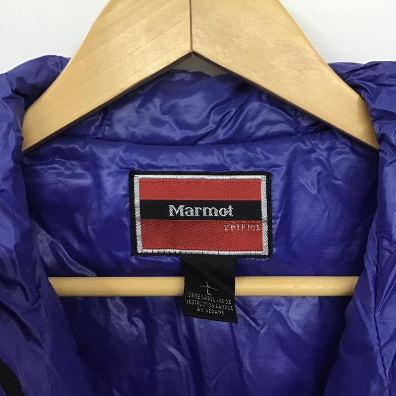 マーモット Marmot ジャケット、上着 ジャンパー、ブルゾン ジップアップジャケット ダウンジャケット アウター L ロゴ、文字 青 / ブルー /  メンズ USED 古着 中古 10146202