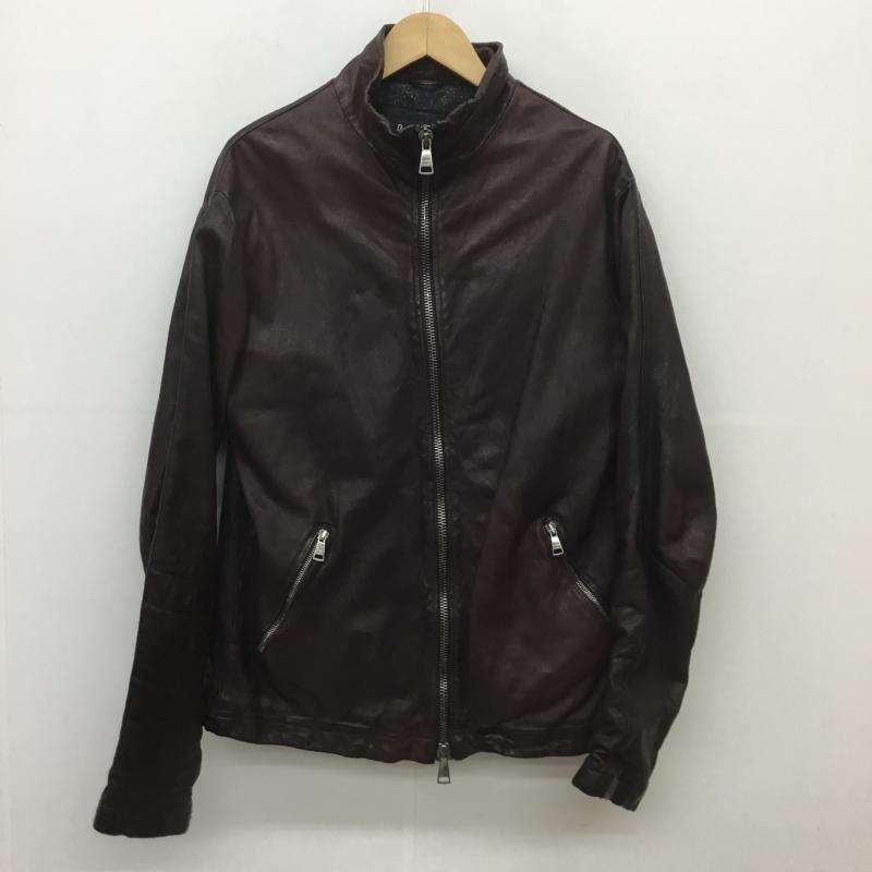 ジョルジオブラット GIORGIO BRATO ジャケット、上着 レザージャケット 羊革 ラムレザー ダークブラウン / ダークブラウン /  メンズ USED 古着 中古 10107279