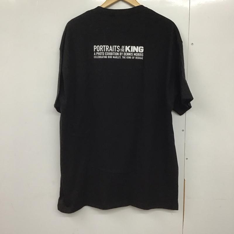 ギミーファイブ GIMME FIVE Tシャツ 半袖 半袖カットソー プリントTシャツ クルーネックカットソー デニスモリス XL プリント 黒 / ブラック /  メンズ USED 古着 中古 10142636