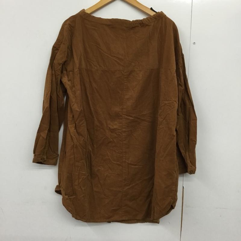 スタディオクリップ studio CLIP チュニック 長袖 MF19Z004-1 コーデュロイ FREE 無地 茶 / ブラウン /  レディース USED 古着 中古 10144661