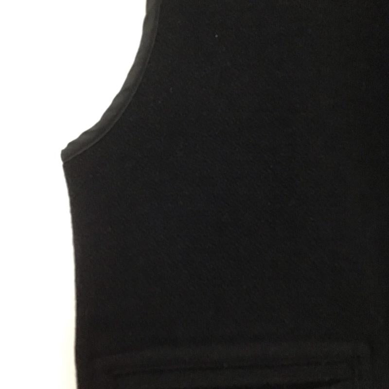 ラッツ RATS ベスト ベスト ジップアップベスト ノースリーブカットソー L ロゴ、文字 黒 / ブラック /  メンズ USED 古着 中古 10139307