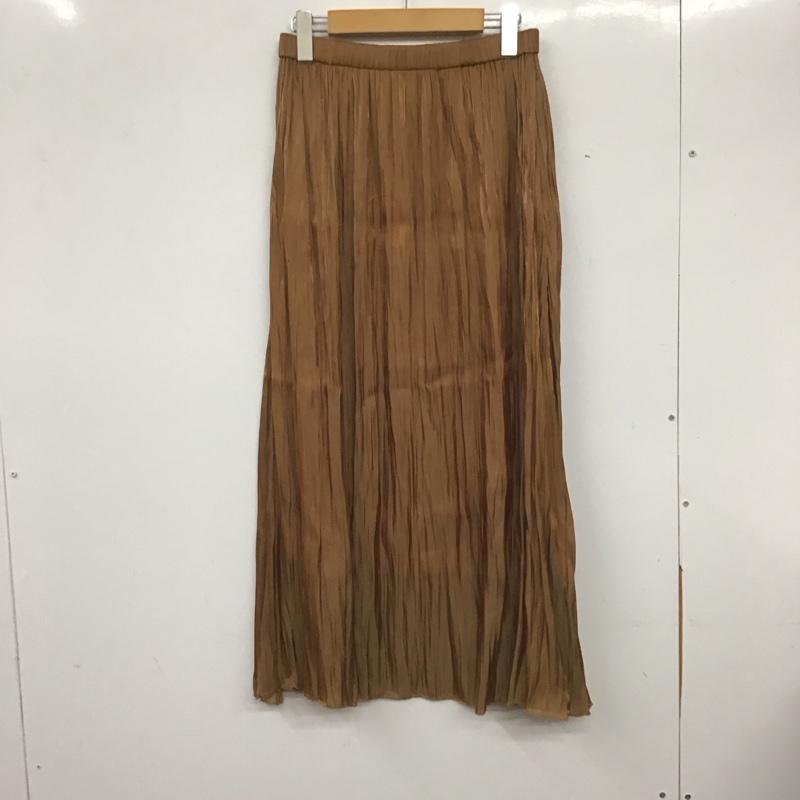 ローリーズファーム LOWRYS FARM スカート ロングスカート FREE 無地 茶 / ブラウン /  レディース USED 古着 中古 10139748