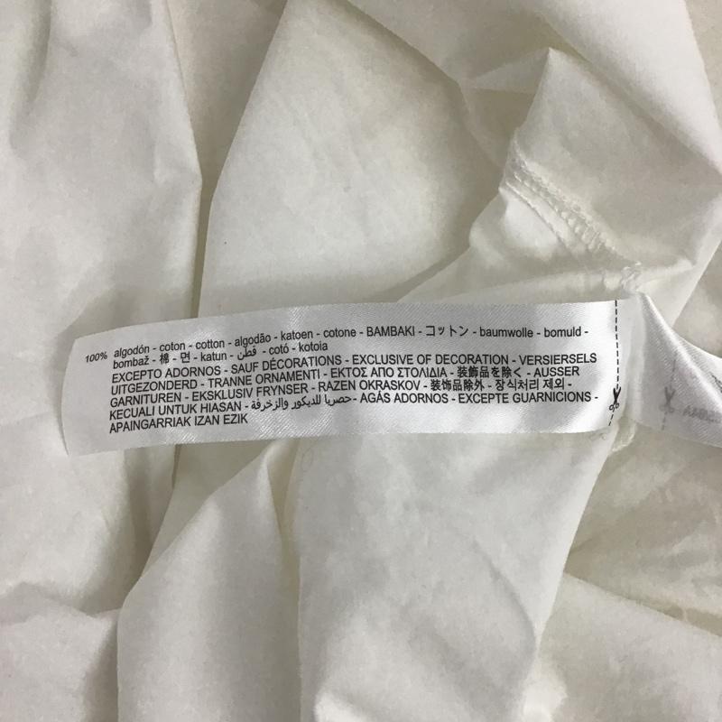 ザラ ZARA ワンピース ロングスカート 8741 901 250 フレアスリーブ ビッグカラー 半袖 S 無地 白 / ホワイト / X 黒 / ブラック /  レディース USED 古着 中古 10107161