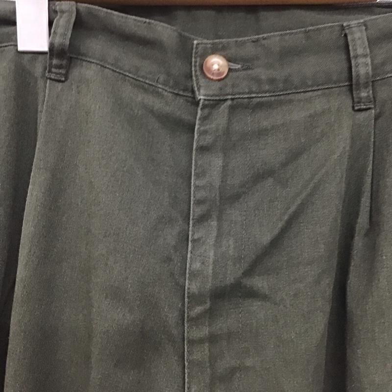 古着 USED パンツ チノパン チノパン ワイドパンツ カジュアルパンツ 無地 カーキ / カーキ /  メンズ USED 古着 中古 10142611