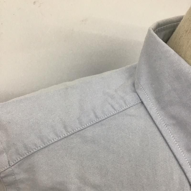 エディーバウアー Eddie Bauer シャツ、ブラウス 半袖 半袖シャツ カラーシャツ カジュアルシャツ ボタンダウンシャツ S ロゴ、文字 水色 / ライトブルー /  メンズ USED 古着 中古 10111121