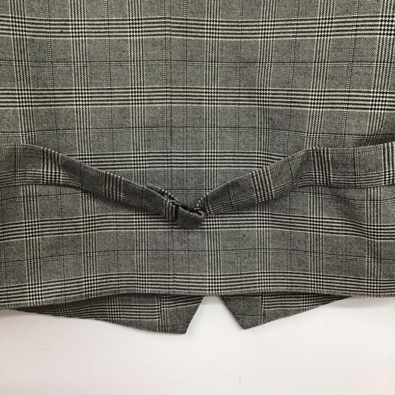 ギャングスタービル GANGSTERVILLE ベスト ベスト ベスト ノースリーブカットソー 前ボタン M チェック 灰 / グレー /  メンズ USED 古着 中古 10141961