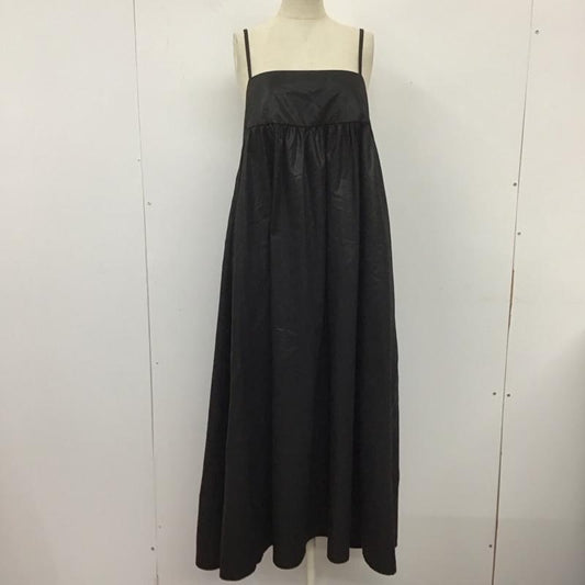 レプシィム LEPSIM ワンピース ロングスカート ロングワンピース ノースリーブワンピース フレアスカート キャミロングワンピース 34 無地 黒 / ブラック /  レディース USED 古着 中古 10109550