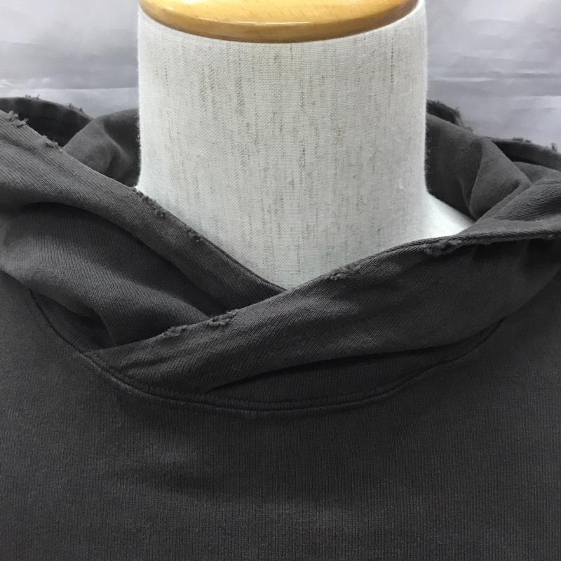 ヌビアン NUBIAN パーカー 長袖 長袖パーカー フード付きパーカー 長袖カットソー 無地 黒 / ブラック /  メンズ USED 古着 中古 10114063