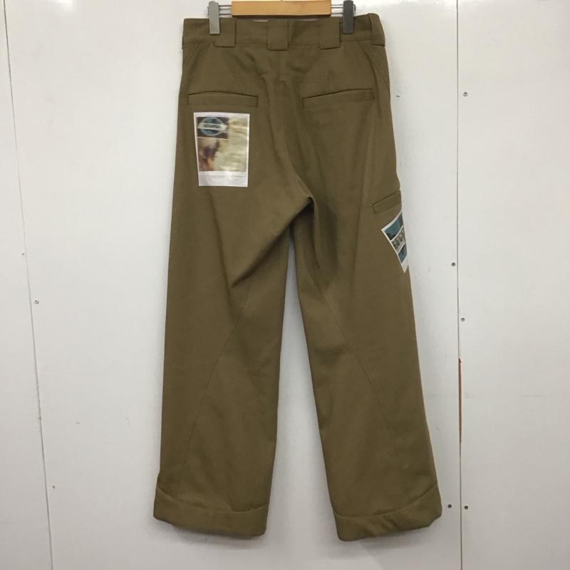 ユウキハシモト YUKI HASHIMOTO パンツ ワークパンツ、ペインターパンツ 222-01-0202 TWISTED WORK PANTS WITH POLAROID タグ付き 46 プリント ベージュ / ベージュ /  メンズ USED 古着 中古 10140203