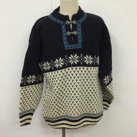 古着 USED ニット、セーター 長袖 S 無地 紺 / ネイビー /  メンズ USED 古着 中古 10105685