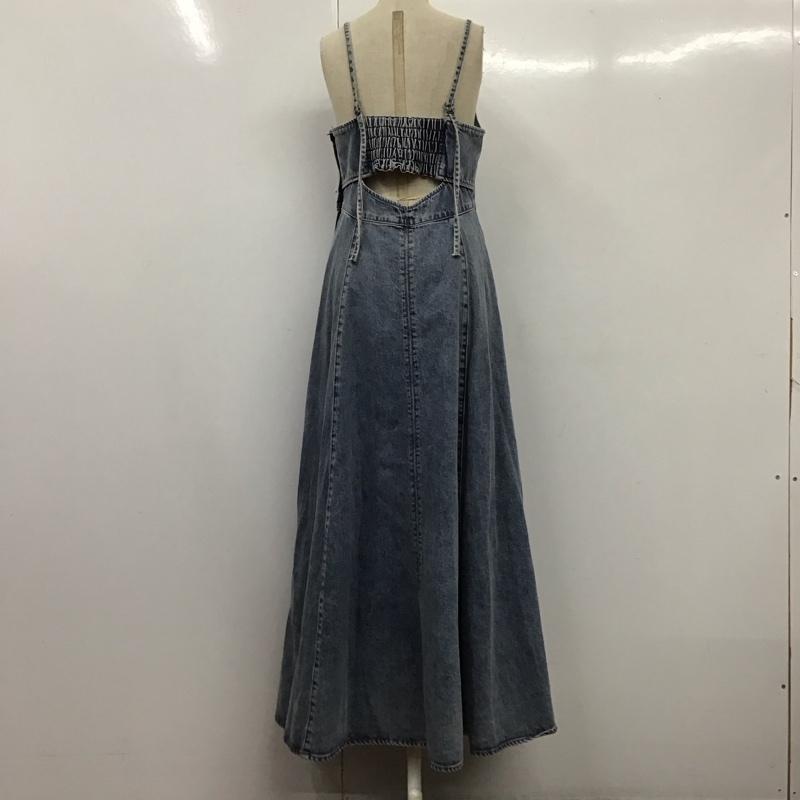 ヘザー Heather ワンピース ロングスカート HE070014CA デニムワンピース キャミワンピース FREE 無地 青 / ブルー /  レディース USED 古着 中古 10122111