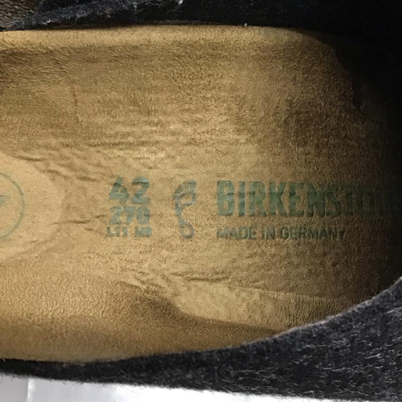 ビルケンシュトック BIRKENSTOCK サンダル サンダル フェルト ルームシューズ 42 27cm 27.0cm 無地 黒 / ブラック /  メンズ USED 古着 中古 10116050