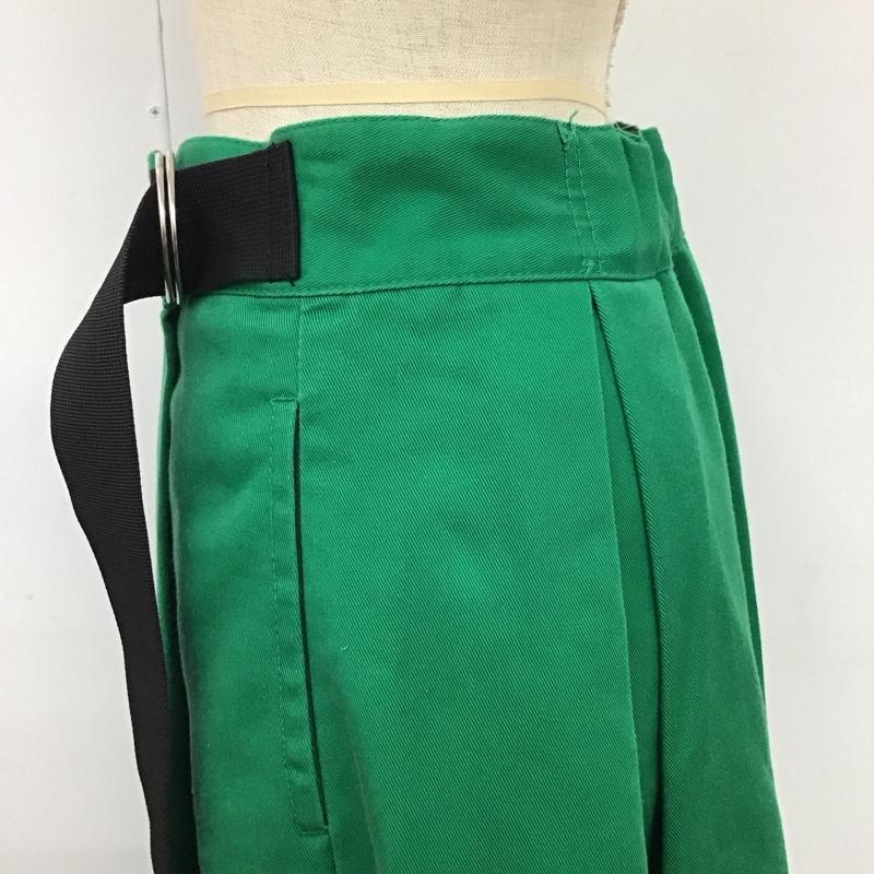 ディッキーズ Dickies スカート ロングスカート dk006423 niko and ラップワークスカート M 無地 緑 / グリーン /  レディース USED 古着 中古 10120339