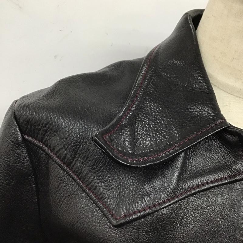 ジェラード JELADO ジャケット、上着 レザージャケット 44 無地 黒 / ブラック /  メンズ USED 古着 中古 10123498