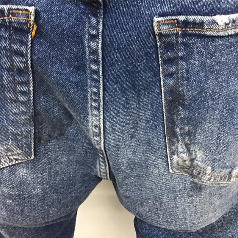 ザラ ZARA パンツ デニム、ジーンズ 0905 380 407 ストレッチ ダメージ加工 青 / ブルー /  メンズ USED 古着 中古 10119201