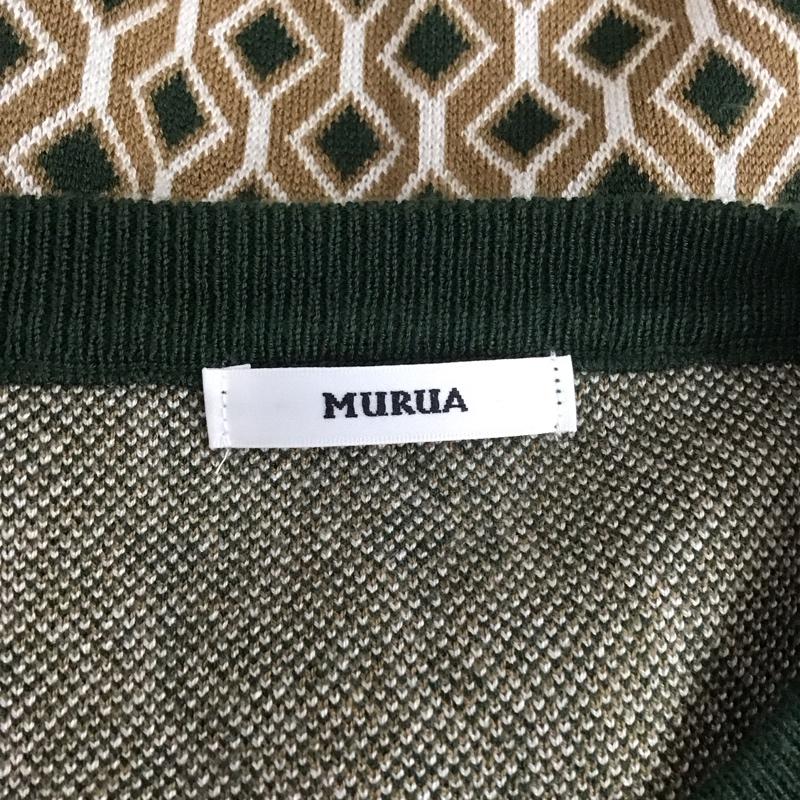 ムルーア MURUA ベスト ベスト 012142601801-03 ジオメトリックニットベスト FREE  緑 / グリーン / X ベージュ / ベージュ / X 白 / ホワイト /  レディース USED 古着 中古 10113991