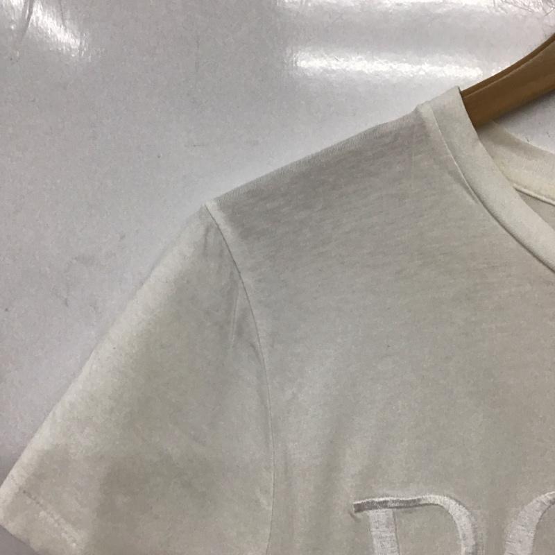 ポロラルフローレン POLO RALPH LAUREN Tシャツ 半袖 M ロゴ、文字 白 / ホワイト /  レディース USED 古着 中古 10150803