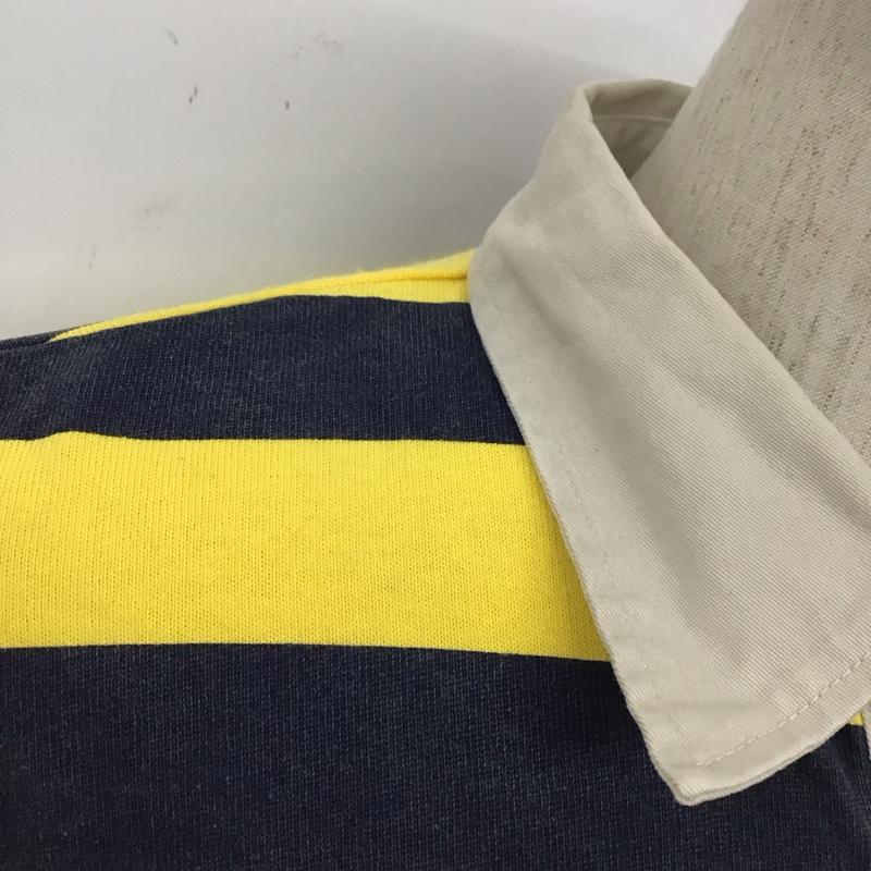 ラファイエット Lafayette カットソー 長袖 ls200301 ラガーシャツ 長袖カットソー カラーシャツ M ボーダー柄 白 / ホワイト / X 黄 / イエロー / X 紺 / ネイビー /  メンズ USED 古着 中古 10109573