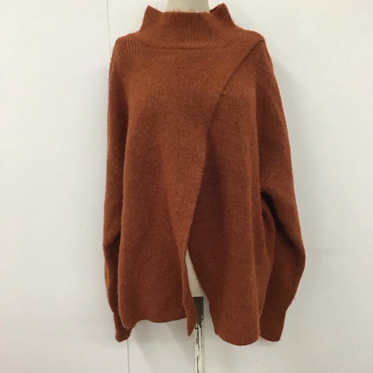 ローリーズファーム LOWRYS FARM ニット、セーター 長袖 FREE 無地 茶 / ブラウン /  レディース USED 古着 中古 10123596