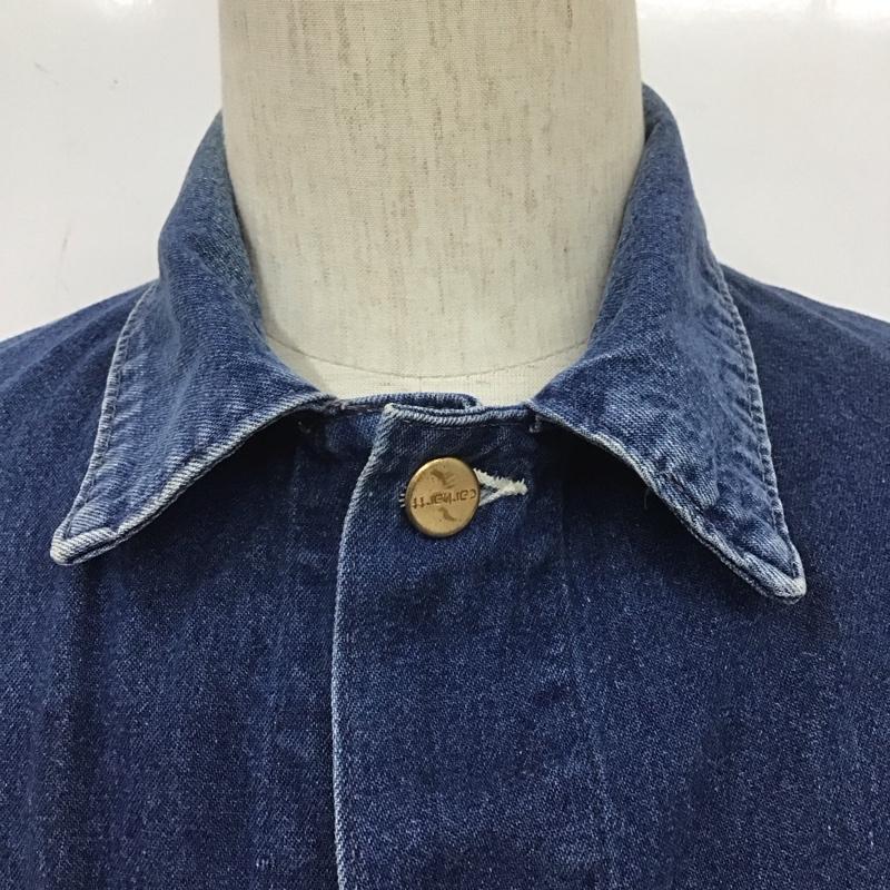 カーハート Carhartt ジャケット、上着 ジャケット、ブレザー デニム カバーオール 無地 水色 / ライトブルー /  メンズ USED 古着 中古 10107843