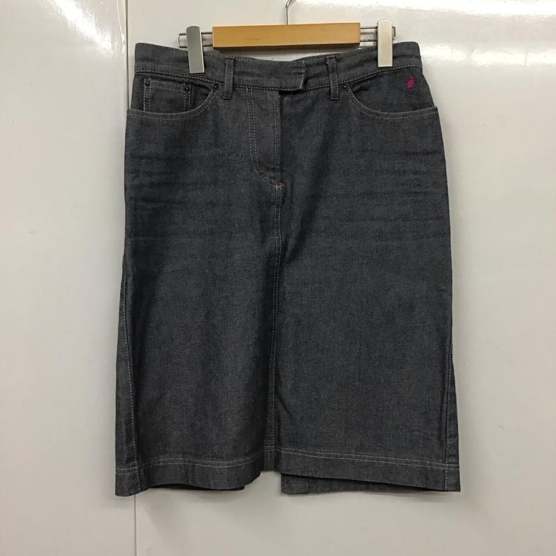 ポールスミスジーンズ Paul Smith JEANS スカート ひざ丈スカート デニム バックスリット 42 ワンポイント 紺 / ネイビー /  レディース USED 古着 中古 10115108