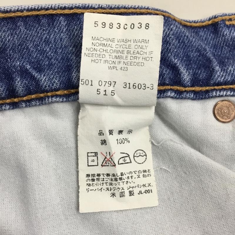 リーバイストラウスアンドコー Levi Strauss & co. パンツ デニム、ジーンズ デニムパンツ ストレートパンツ ワイドパンツ カジュアルパンツ 36 無地 インディゴ / インディゴ /  メンズ USED 古着 中古 10116232