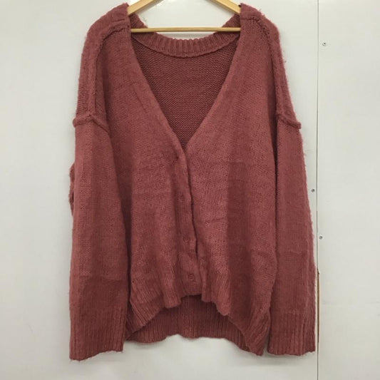 フリークスストア FREAK S STORE カーディガン 長袖 FREE 無地 桃 / ピンク /  レディース USED 古着 中古 10147156