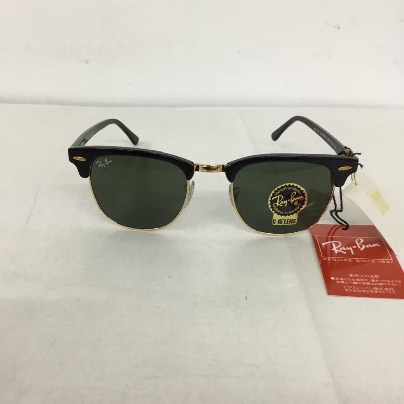 レイバン Ray-Ban めがね・サングラス サングラス RB3016 CLUBMASTER CLASSIC カラーレンズ 箱有 無地 黒 / ブラック / X 金 / ゴールド /  メンズ USED 古着 中古 10129431