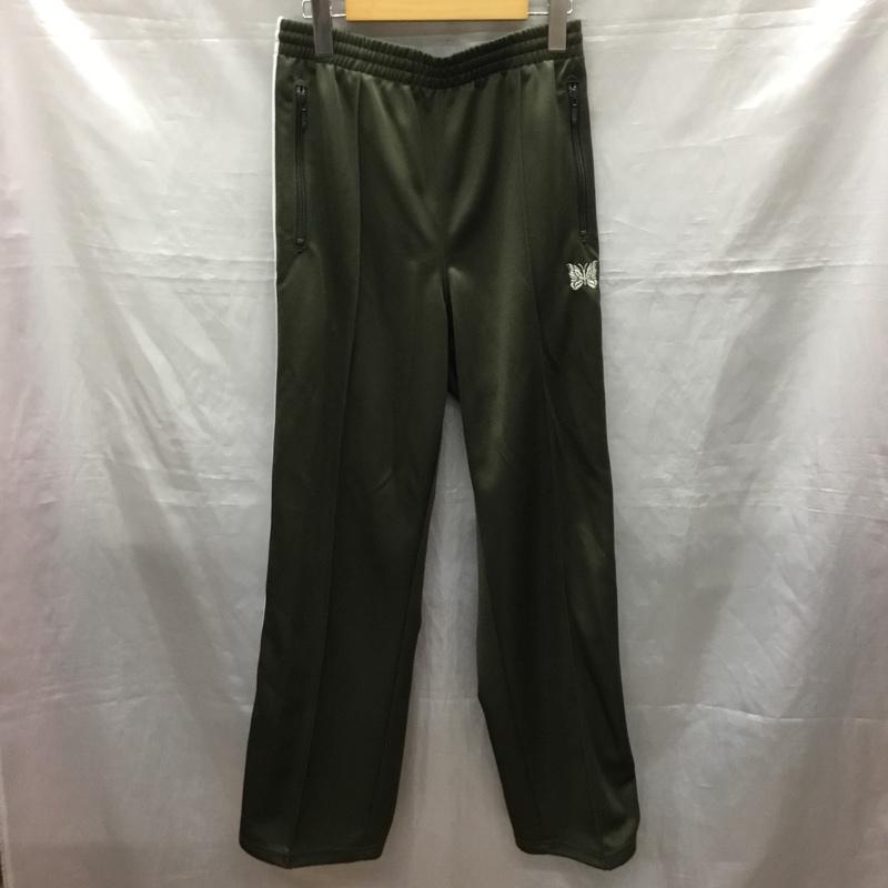ニードルス Needles パンツ ワークパンツ、ペインターパンツ ジャージ パンツ ワイドパンツ カジュアルパンツ M ロゴ、文字 カーキ / カーキ /  メンズ USED 古着 中古 10121467