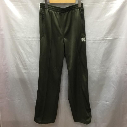 ニードルス Needles パンツ ワークパンツ、ペインターパンツ ジャージ パンツ ワイドパンツ カジュアルパンツ M ロゴ、文字 カーキ / カーキ /  メンズ USED 古着 中古 10121467