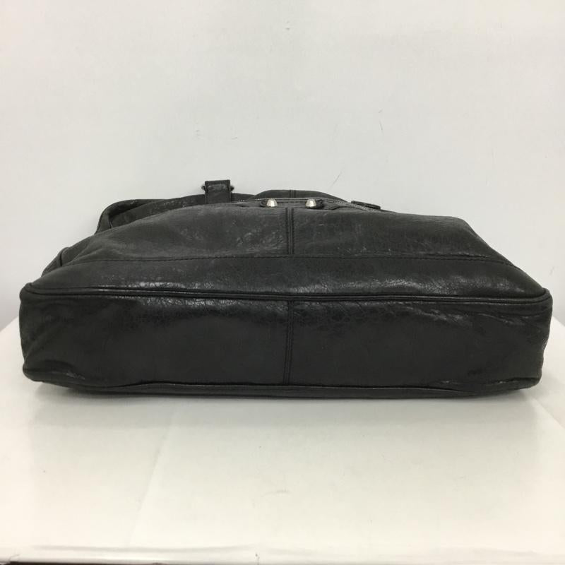 バレンシアガ BALENCIAGA ブリーフケース、書類かばん ブリーフケース、書類かばん 272405 1080 レザー ブリーフケース ビジネスバッグ 無地 黒 / ブラック /  メンズ USED 古着 中古 10147729