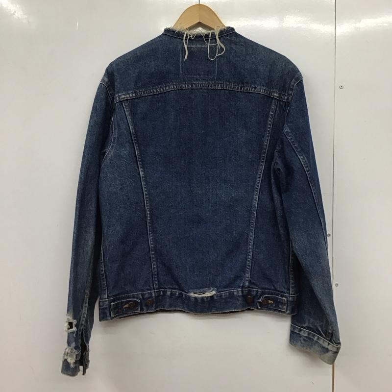 リーバイストラウスアンドコー Levi Strauss & co. ジャケット、上着 ジャンパー、ブルゾン デニムジャケット Gジャン アウター カジュアルジャケット 40 ダメージ加工 インディゴ / インディゴ /  メンズ USED 古着 中古 10150288