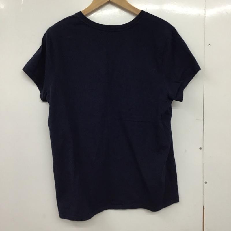 ポロラルフローレン POLO RALPH LAUREN Tシャツ 半袖 L ロゴ、文字 X プリント 紺 / ネイビー /  レディース USED 古着 中古 10150804