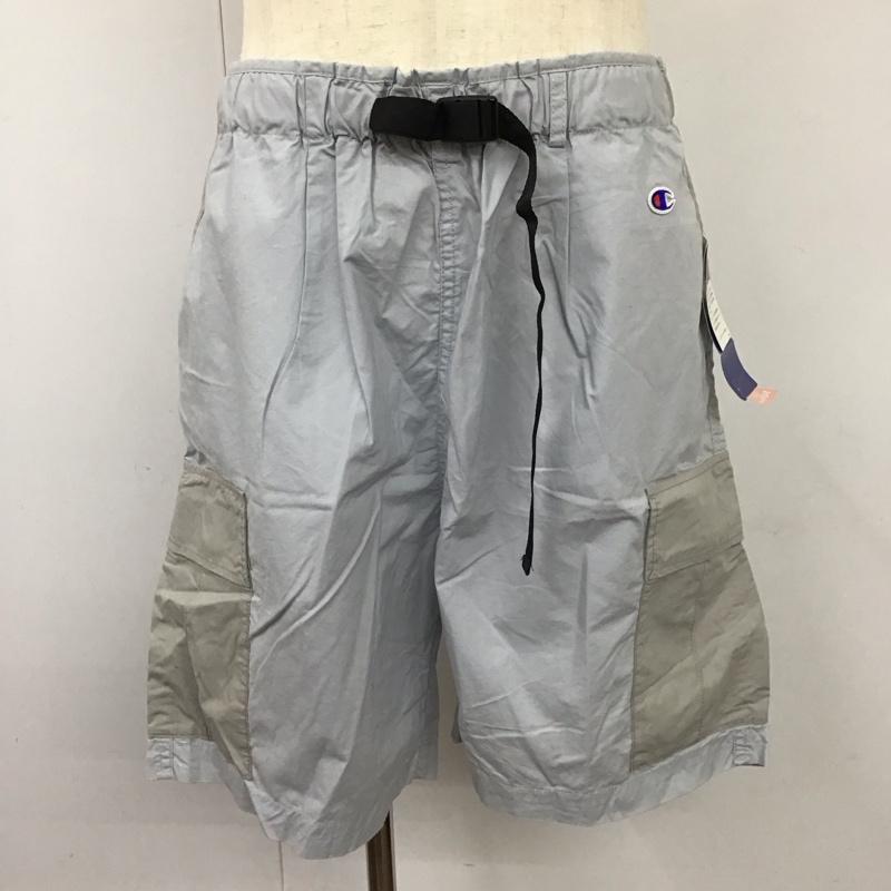 チャンピオン Champion パンツ ショートパンツ c8-r504 カーゴパンツ ショートパンツ カジュアルパンツ XL 無地 灰 / グレー /  メンズ USED 古着 中古 10114568