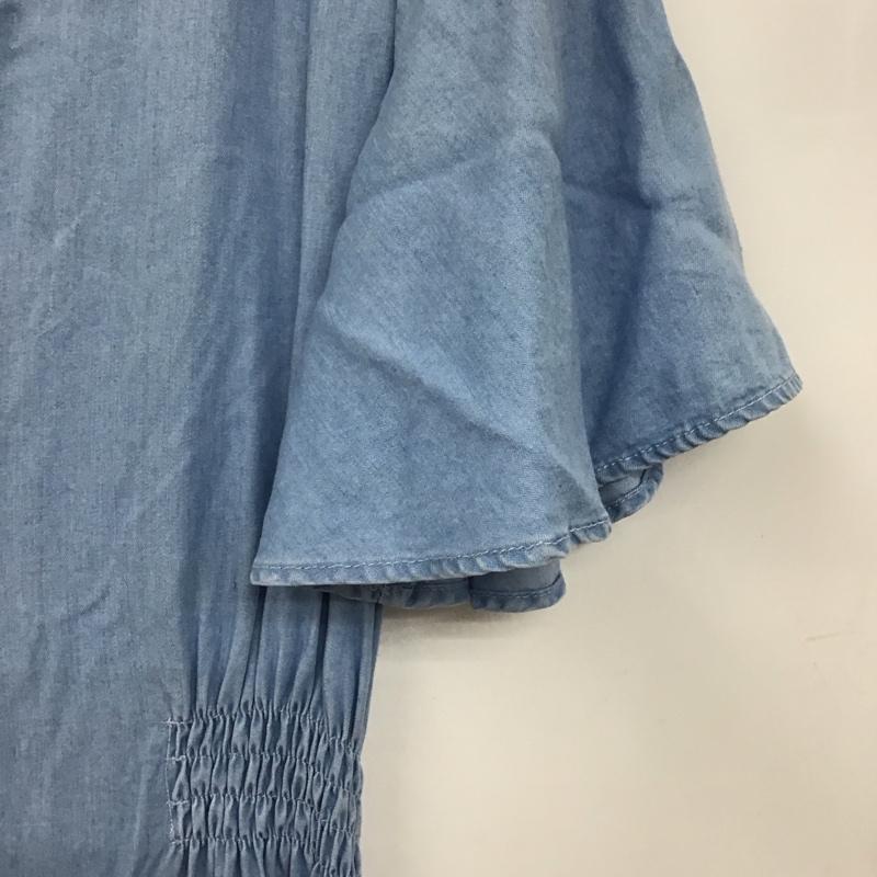 ザラ ZARA ワンピース ロングスカート L 無地 水色 / ライトブルー /  レディース USED 古着 中古 10129174