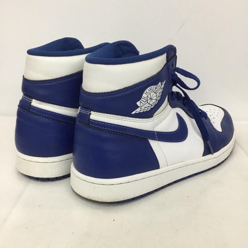 ナイキ NIKE スニーカー スニーカー 555088-127 AIR JORDAN 1 RETRO HIGH OG 28.5cm 28.5cm ロゴ、文字 白 / ホワイト / X 青 / ブルー /  メンズ USED 古着 中古 10136379