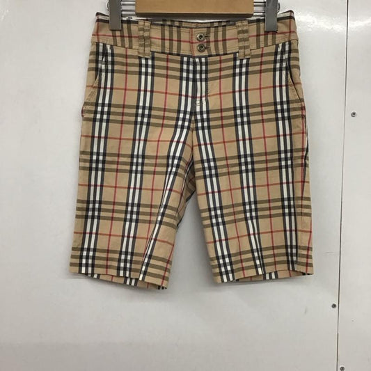 バーバリーブルーレーベル BURBERRY BLUE LABEL パンツ ショートパンツ ハーフパンツ 38 チェック マルチカラー / マルチカラー /  レディース USED 古着 中古 10141286