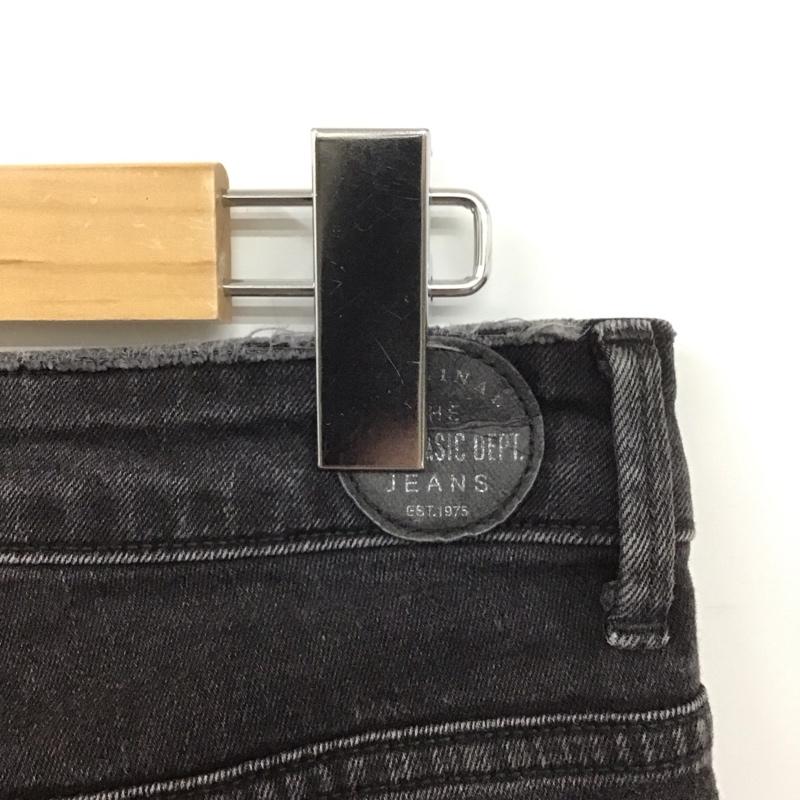 ザラベーシック ZARA BASIC パンツ デニム、ジーンズ デニムパンツ スリムパンツ カジュアルパンツ ストレッチパンツ 38 無地 黒 / ブラック /  レディース USED 古着 中古 10129312