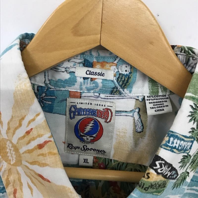 レインスプーナー reyn spooner シャツ、ブラウス 半袖 半袖シャツ プリントシャツ ポケットシャツ グレイトフルデッド XL プリント マルチカラー / マルチカラー /  メンズ USED 古着 中古 10130098